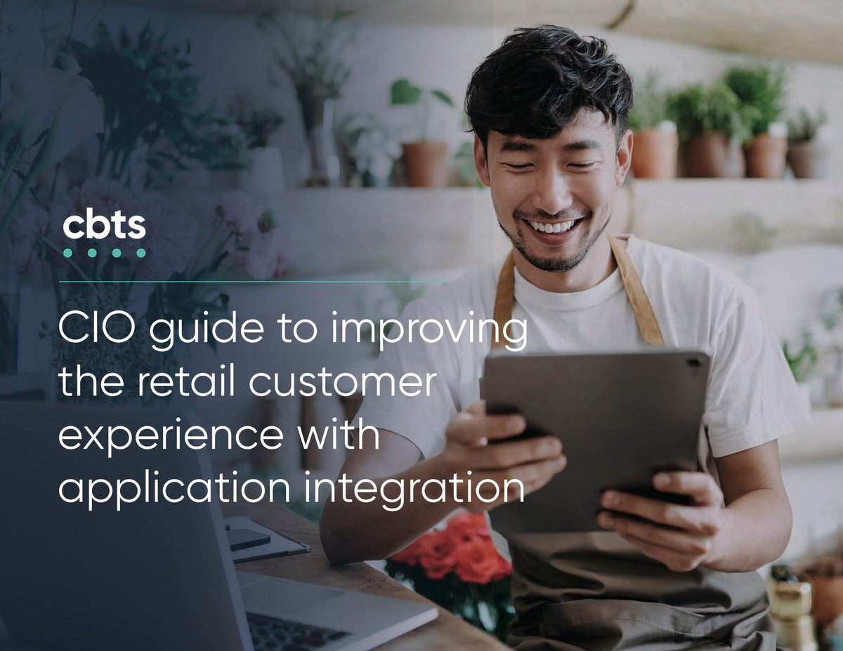 JacSchwartz's tweet photo. The average organization relies on more than 1,000 apps every day. What if they could work together reliably and seamlessly to improve the #retail customer experience? In this e-book, @CBTSConnect explains how application modernization is the answer: https://t.co/e1RyT91NBT https://t.co/oM0F9oWrOW