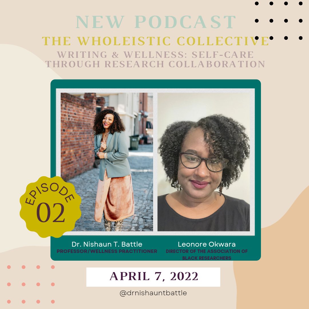 Because we really don't have to do it alone! I enjoyed speaking with Leonore Okwara, Executive Director of @BlkResearcher . Check out the amazing work she's doing! #blackwomenpodcasts #blackresearchers