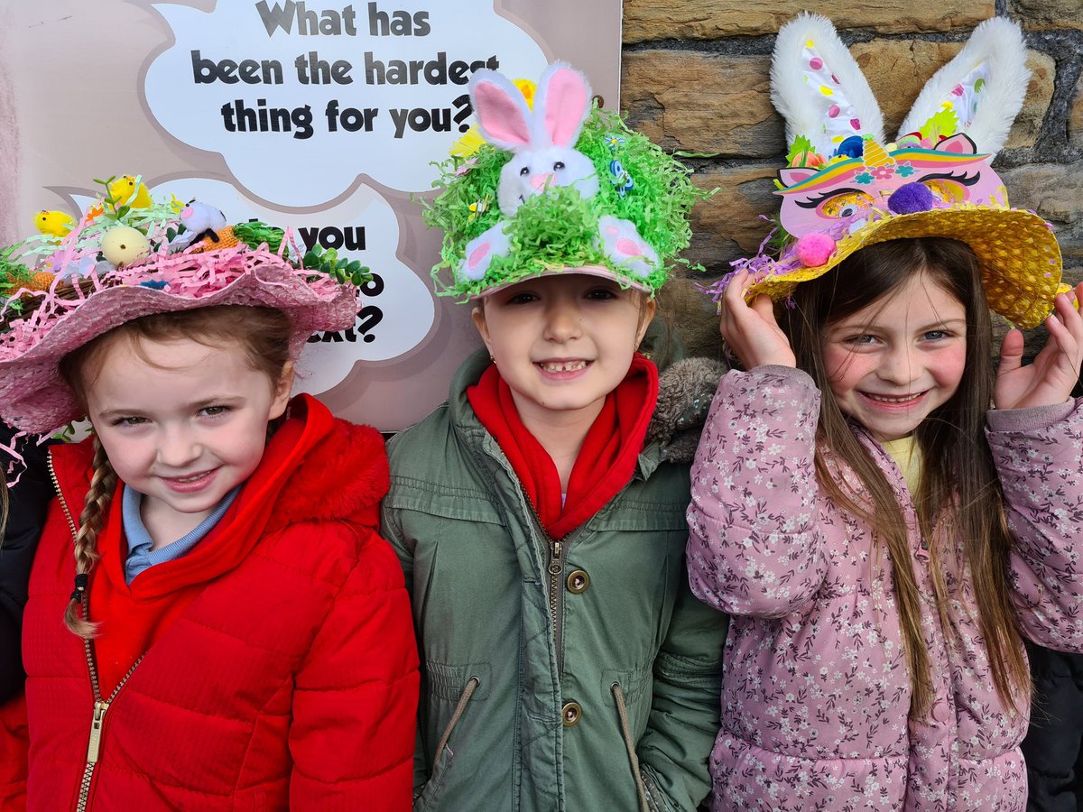 PentrerGraig's tweet photo. #pgpspaceships had a wonderful time leading our Easter parade, waving and wishing everyone a Pasg Hapus! Diolch to all our creative families who made amazing eco bonnets! https://t.co/TDRonQBs6W