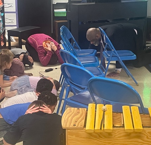 Superintendent Dr. Demond Means participated in the statewide tornado drill alongside our students at <a href="/TosaMontessori/">Wauwatosa Montessori</a> this afternoon! #TosaProud