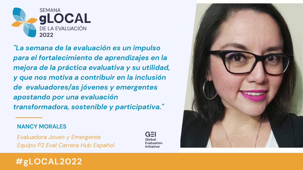 CLEAR | América Latina y el Caribe (@clear_lac) on Twitter photo 📢🥁¿Qué podemos esperar de la Semana de la Evaluación #gLOCAL2022? NancyMorales <a href="/NanMR23/">Nancy M M.R.</a> del Hub en Español del <a href="/p2peval/">P2p+ Evaluation Career Advisory</a> nos comparte su mirada🙌
y tú, ¿ya has postulado tus eventos ?
💡Puedes postular hasta el 13 de Abril aquí 👇
glocalevalweek.org/es
<a href="/GEI/">Geilyn Medina</a>
<a href="/focelac/">Focelac+</a> 📢🥁¿Qué podemos esperar de la Semana de la Evaluación #gLOCAL2022? NancyMorales <a href="/NanMR23/">Nancy M M.R.</a> del Hub en Español del <a href="/p2peval/">P2p+ Evaluation Career Advisory</a> nos comparte su mirada🙌
y tú, ¿ya has postulado tus eventos ?
💡Puedes postular hasta el 13 de Abril aquí 👇
glocalevalweek.org/es
<a href="/GEI/">Geilyn Medina</a>
<a href="/focelac/">Focelac+</a>