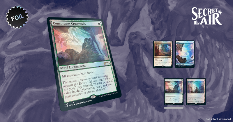 wizards_magic's tweet photo. A story of grief, struggle, and success told through 4 cards from artist Sidharth Chaturvedi. You choose foil or non-foil…or both!