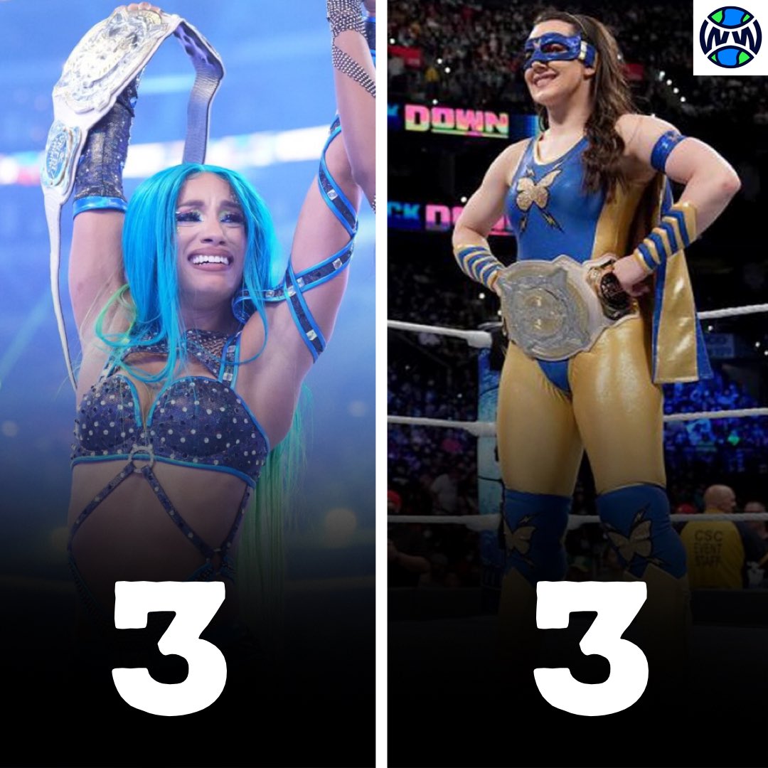 Sasha Banks and Nikki A.S.H are tied for most WWE women’s tag team title reigns 🏆