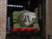 TrainArtguy's tweet photo. anyone realize that duck dropped the great western thing in season 3 and it came back with cgi? https://t.co/2cyAIfyG9D