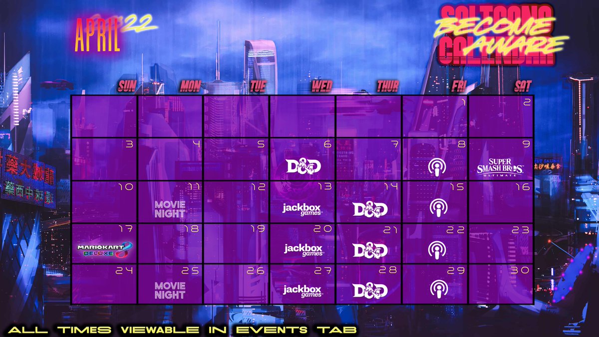 xSaltgang's tweet photo. This month's calendar is available below. Join the server. Participate. https://t.co/8AGzdhk01A
