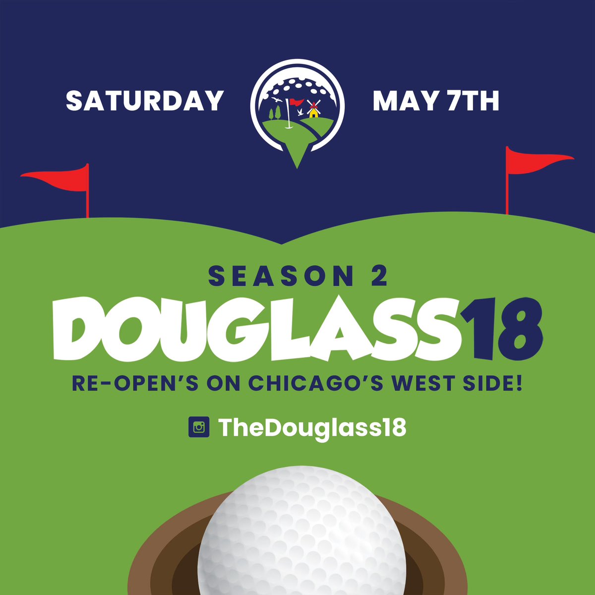 It's happening... Season 2. See you there ✌️♥️⛳️ #season2 #douglass18 #chicago #summertimechi #northlawndale #westside #birding #birdwatching #golf #minigolf