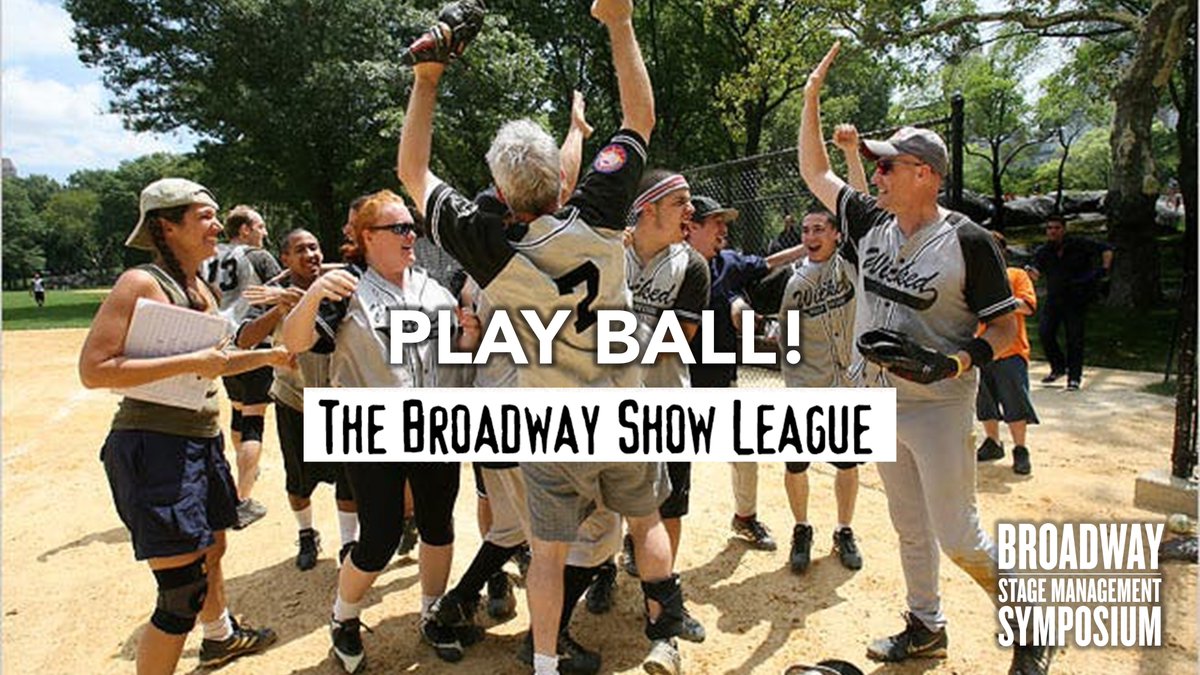 BroadwaySym's tweet photo. It's opening day of #baseball & the #Broadway Show League too! 1st game was rained out though. #Actors #Crew #Musicians #FOH staff & #StageManagers will play #softball in #CentralPark again! Someday we'll have a Symposium #StageManagement team!
Who wants in?
#stagemanager #smfun https://t.co/7oHre0YCZ9