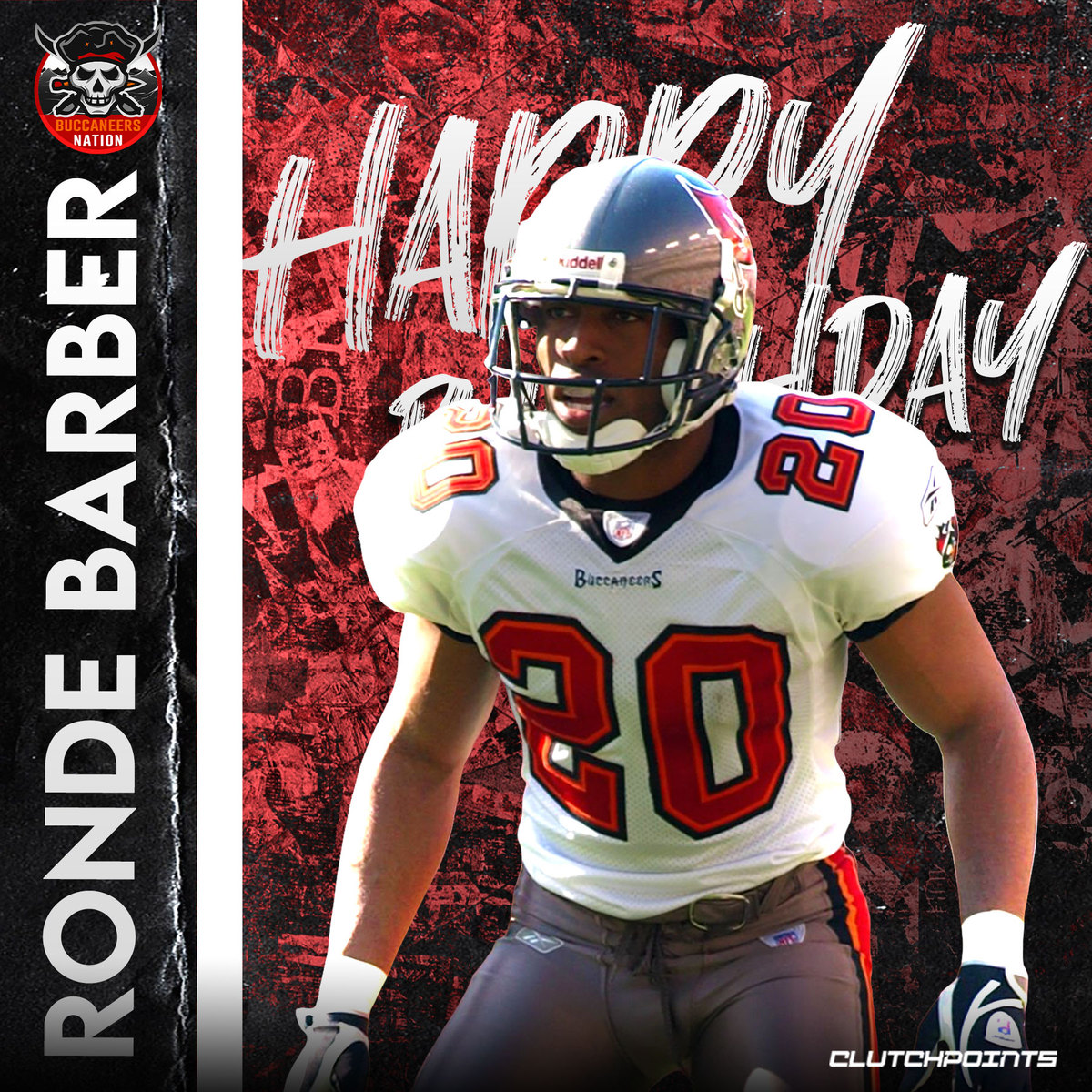 Buccaneers Nation, let\s wish a happy 47th birthday to Ronde Barber 