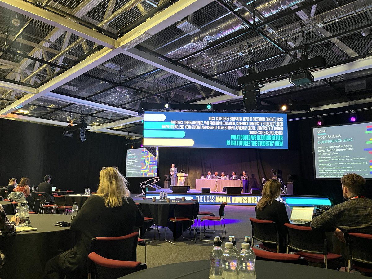 SharifSafi_'s tweet photo. I was delighted to speak at a panel in Annual Admissions Conference by @ucas_online at Harrogate. In my capacity as an Int’l Student Ambassador with @UKCISA, I spoke about things that could improve in the UK HE to give better experience for international students… https://t.co/E1ODs2M4Xc