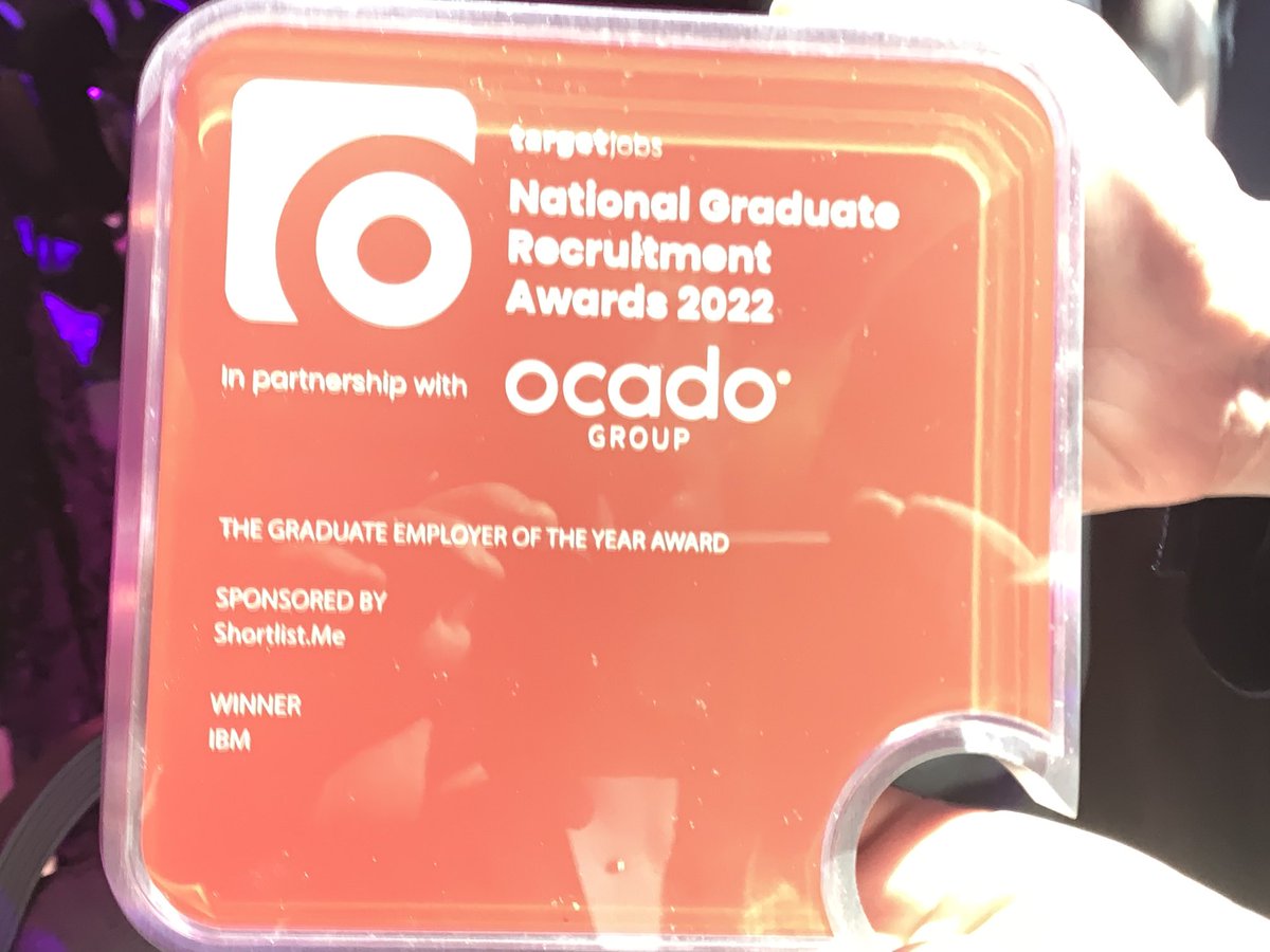 johnmac26060000's tweet photo. Well done IBM 5 years in a row Target Job Awards National Graduate Employer of the year!  ⁦⁦@IBMUKI⁩ ⁦@JennyTaylor369⁩ https://t.co/sMV9LOUTTQ
