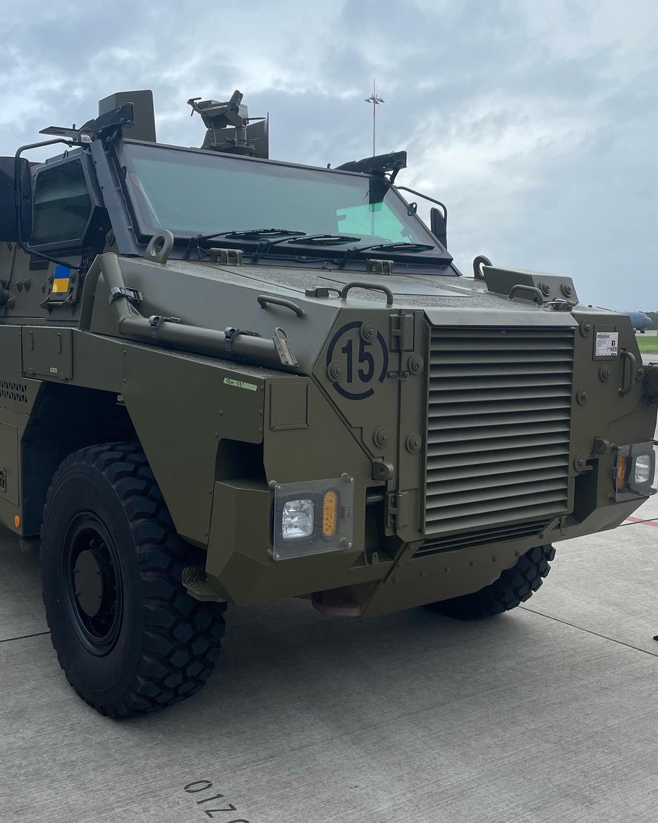 AmbVasyl's tweet image. It is a historic moment! Upon the invitation from @PeterDutton_MP, I was pleased to witness the transfer of 20 PMVs Bushmaster to Ukraine worth 50 million AUD (38 million USD). It’s a significant boost to Ukraine’s defence capabilities.