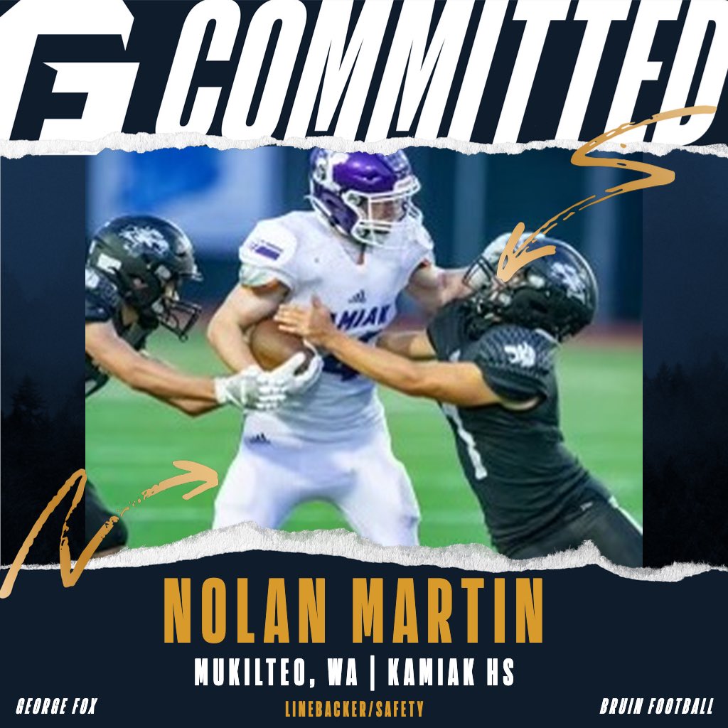 Excited to announce that I have committed to George Fox University <a href="/GFUFootball/">GFU Bruin Football</a> <a href="/GFUAthletics/">George Fox Athletics</a>  <a href="/Kamiak_/">Kamiak Football</a>