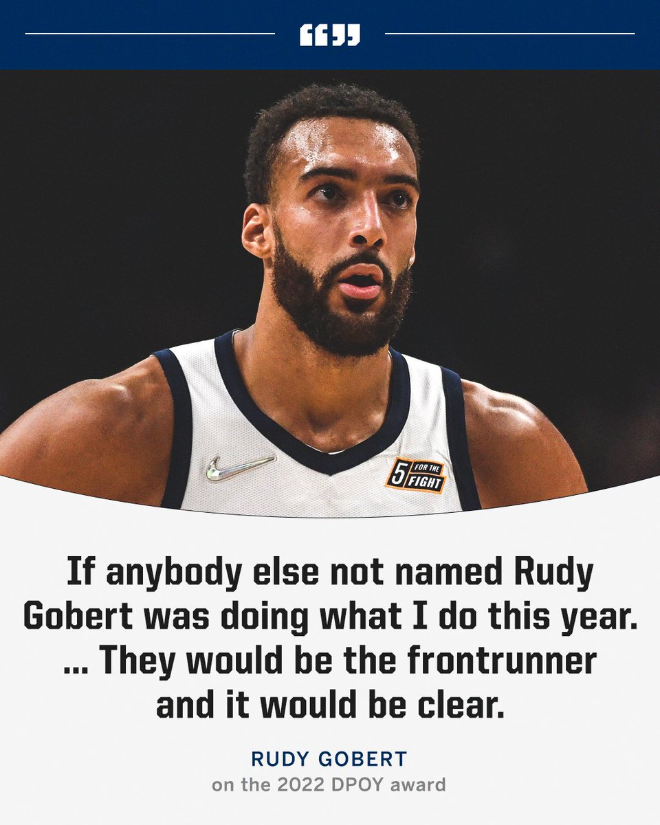 ESPNNBA's tweet photo. Does Rudy Gobert deserve DPOY? 🤔 https://t.co/Y7MAOIH3US