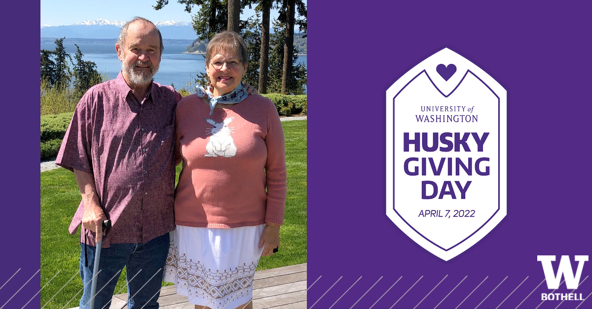 UWBothell's tweet image. Our community is showing up on #HuskyGivingDay! UW Bothell Advisory Board chair Jan Hunter and her husband Dick pledged $20,000 to the UW Bothell Excellence Fund and $15,000 to the Anna Bui World of Hope Memorial Student Fund. #uwbothell