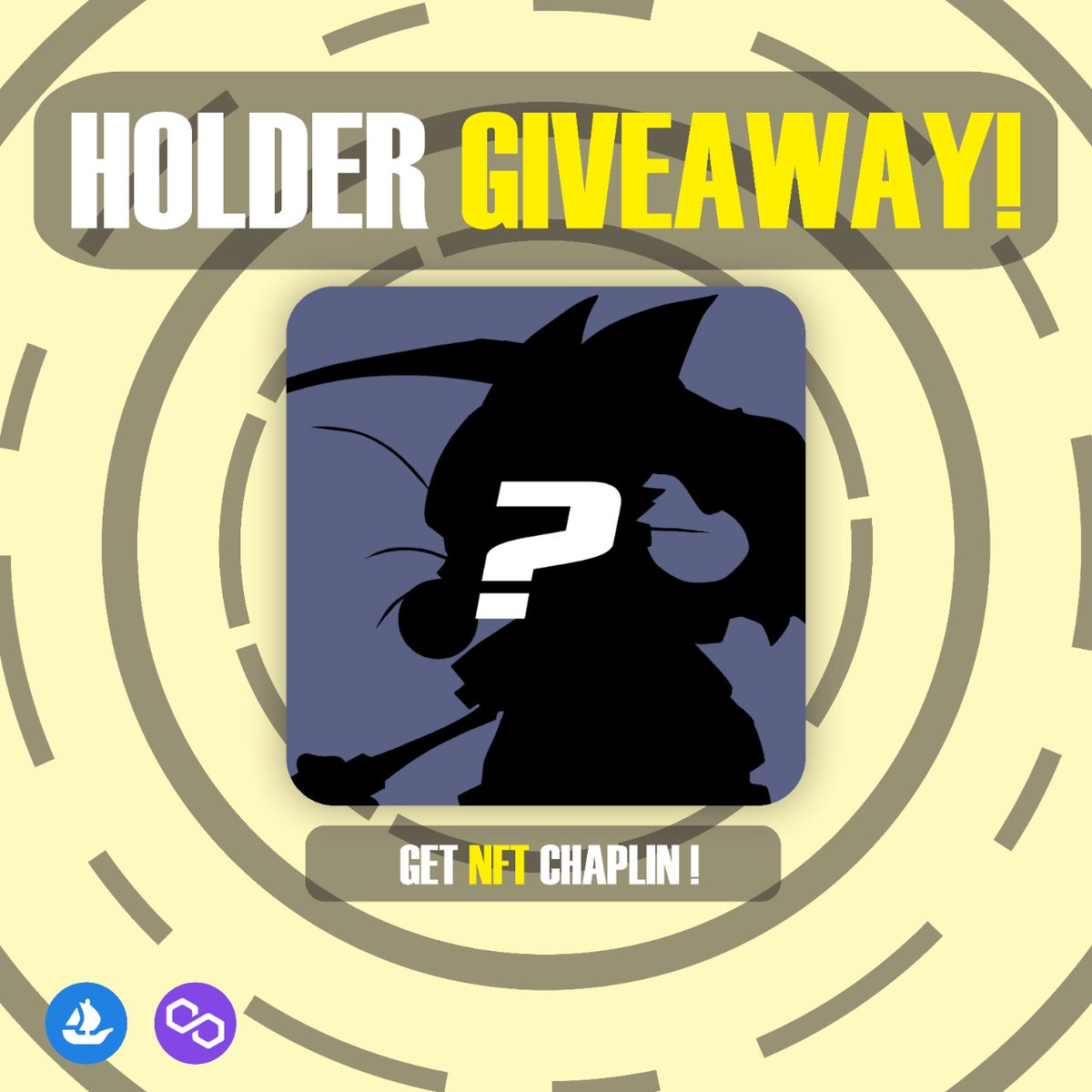 ChaplinVerse's tweet photo. GIVEAWAY FOR HOLDER 🔥😻

There will be 1 winner

How to enter:
- Hold at least 1 Chaplin 😻
- Join Discord, follow Chaplinverse Instagram &amp; Twitter (link in bio)
- DM @Chaplinverse for proof

Winner will be announced in 48 hrs. 

Good luck Chaplin Fams 🥳
#NFTGiveaway #nft #nfts https://t.co/xZiA828wYB