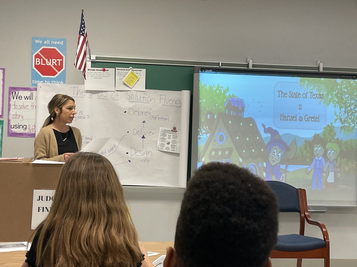 Finkejaclyn's tweet photo. The jury is in! What a great mock trial today with SES REACH students! Opening statements, persuasive closing arguments, witnesses were prepared and evidence was presented!! @CedricSmithElem @MISD_ElemAdvAca https://t.co/gFtmpNXwcf