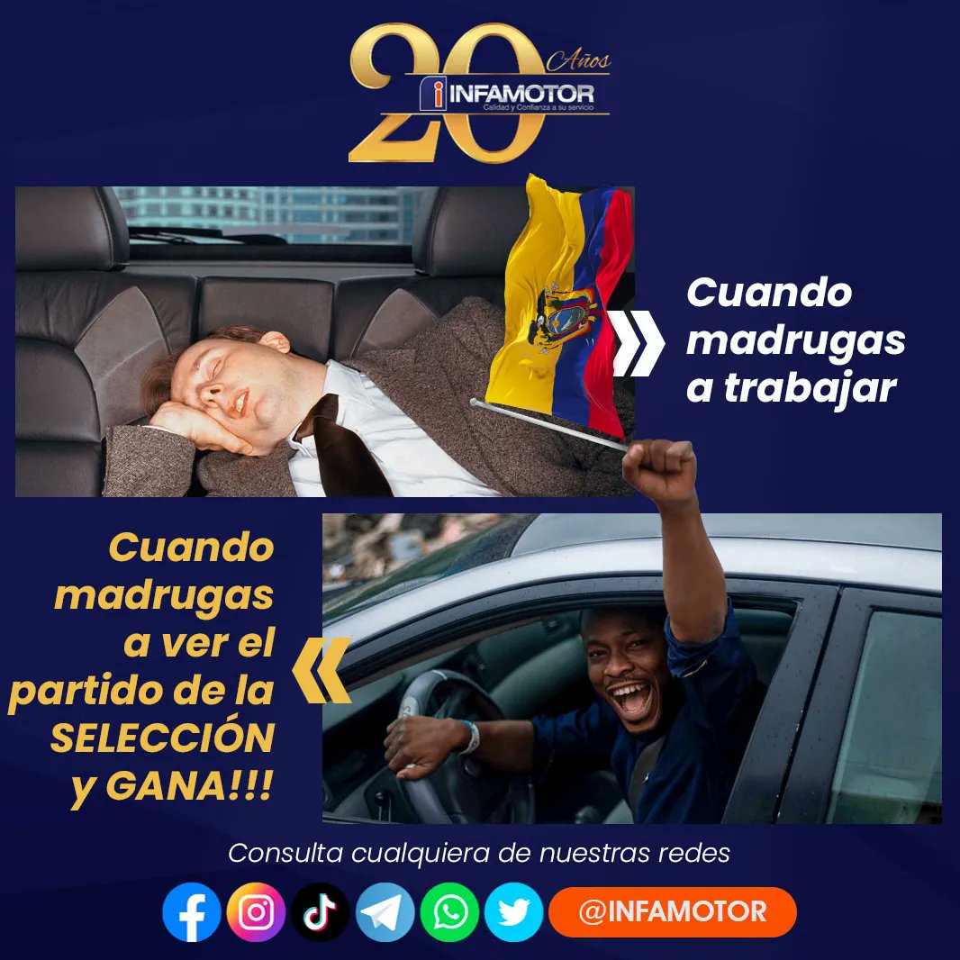 INFAMOTOR's tweet photo. TODO por la TRI!!! 🇪🇨
Ya nos estamos preparando para ver a nuestras selección 😎 Pero no olvides, este mes tenemos las mejores promociones para que aproveches tus utilidades 💸 TE ESPERAMOS 🚗
👇🏻Puedes consultarlos:👇🏻
⚙️Repuestos 099 942 2214
🔅Accesorios 096 835 5101 https://t.co/q2bJst6apA