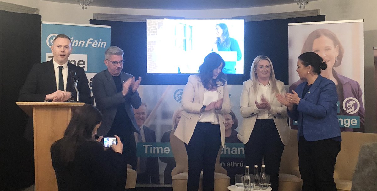 CrotlieveSF's tweet photo. Absolutely packed to the rafters #SouthDownSF Election Launch tonight in #Newcastle Excellent contributions from @EnnisSinead @CathyMasonSF @MaryLouMcDonald @NiallSF & @ChrisHazzardSF plus gr8 support from attendees including @OksanaMcMahon & @HowellRoisin #Vote4RealChange #AE22 https://t.co/j49YaxPLgw