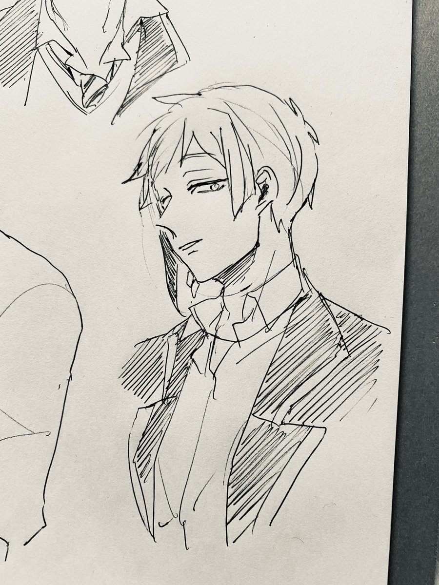 朝の一発描き
興味ねぇ瞳 