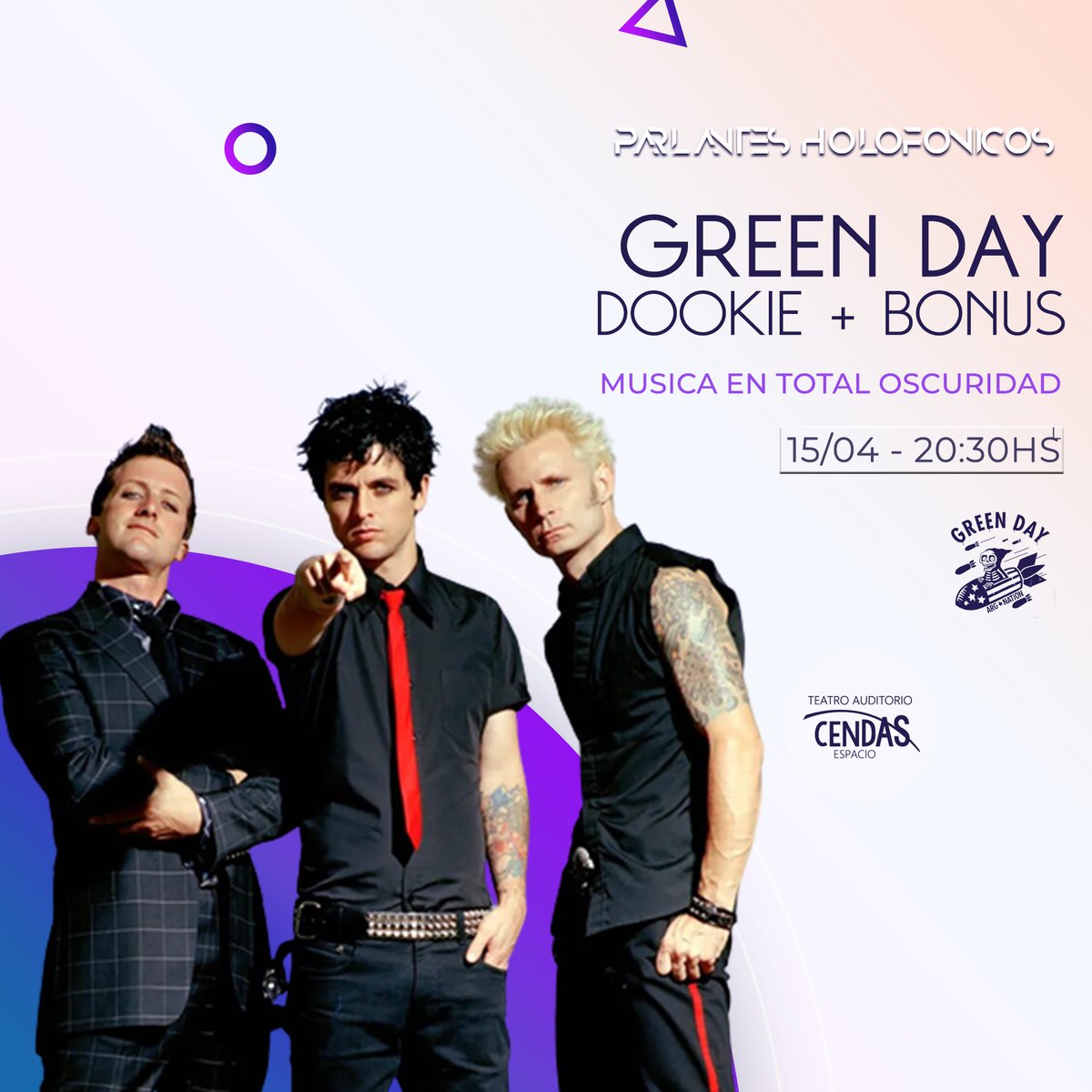 GDArgNation's tweet photo. Junto con los chicos de @PHolofonicos
sorteamos 4 entradas para ir el próximo Viernes 15 a escuchar DOOKIE y algo más A TRAVES DE LOS PARLANTES HOLOFONICOS

Dale RT a este tweet

Seguí a @PHolofonicos y @GDArgNation

Comenten este tweet con tu tema favorito de Dookie https://t.co/WyCBfuF3ts