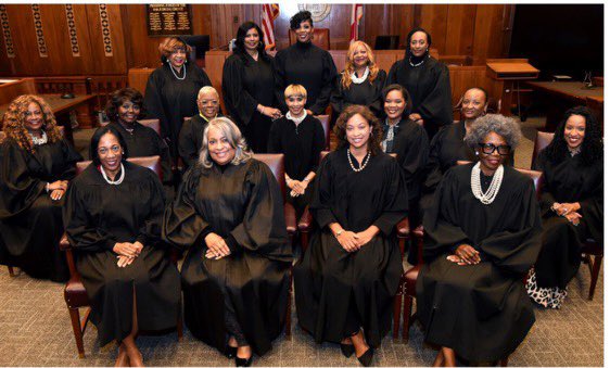randallwoodfin's tweet photo. Meanwhile in Birmingham, Ala., 16 Black female judges. Black history every day.

📸 Joe Songer/BirminghamTimes #Solidarity #SupportBlackWomen https://t.co/yhHd30Df3P