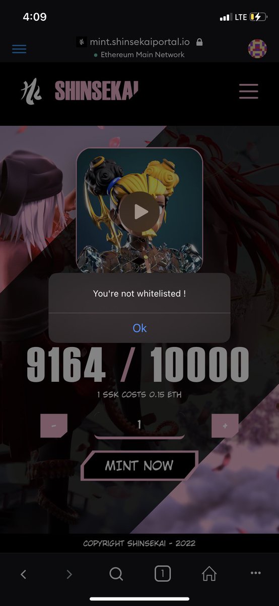 @shinsekaicorp @shinsekaicorp hello there, please add those who won wl. I was told they were added and none have been able to mint.