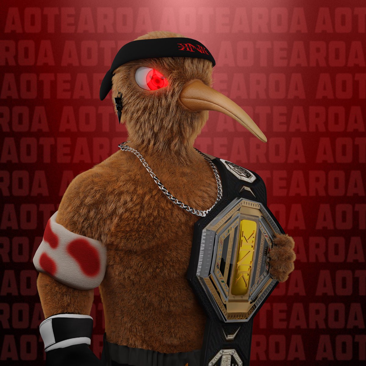 1 of 1 UFC Kiwi 😤👊

MINT PERKS
- 10k NZD in ETH once revealed.
- Free KNK merch every collection drop.
- Extra entries to KNK events (+5)
- Unique Holder Role in Discord.

1 DAY UNTIL WHITELIST MINT DAY! LETS GO!!!

Join the KNK Fam! 🥝🦘
Discord.gg/kiwisnkangaroos