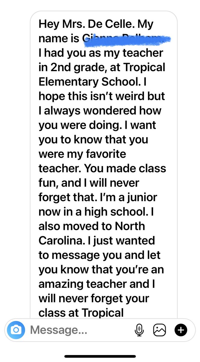 Amy DeCelle (@decelleamy) on Twitter photo Best recognition ever… 9 years after having this student, she contacts me so she can share how much fun she had learning. #funlearning #thankyou <a href="/browardschools/">Broward Schools</a> <a href="/BrowardEdFound/">Broward Education Foundation</a> <a href="/SusanColton2/">Susan Colton</a> <a href="/NBPTS/">National Board</a> <a href="/NCTQ/">NCTQ</a> Best recognition ever… 9 years after having this student, she contacts me so she can share how much fun she had learning. #funlearning #thankyou <a href="/browardschools/">Broward Schools</a> <a href="/BrowardEdFound/">Broward Education Foundation</a> <a href="/SusanColton2/">Susan Colton</a> <a href="/NBPTS/">National Board</a> <a href="/NCTQ/">NCTQ</a>