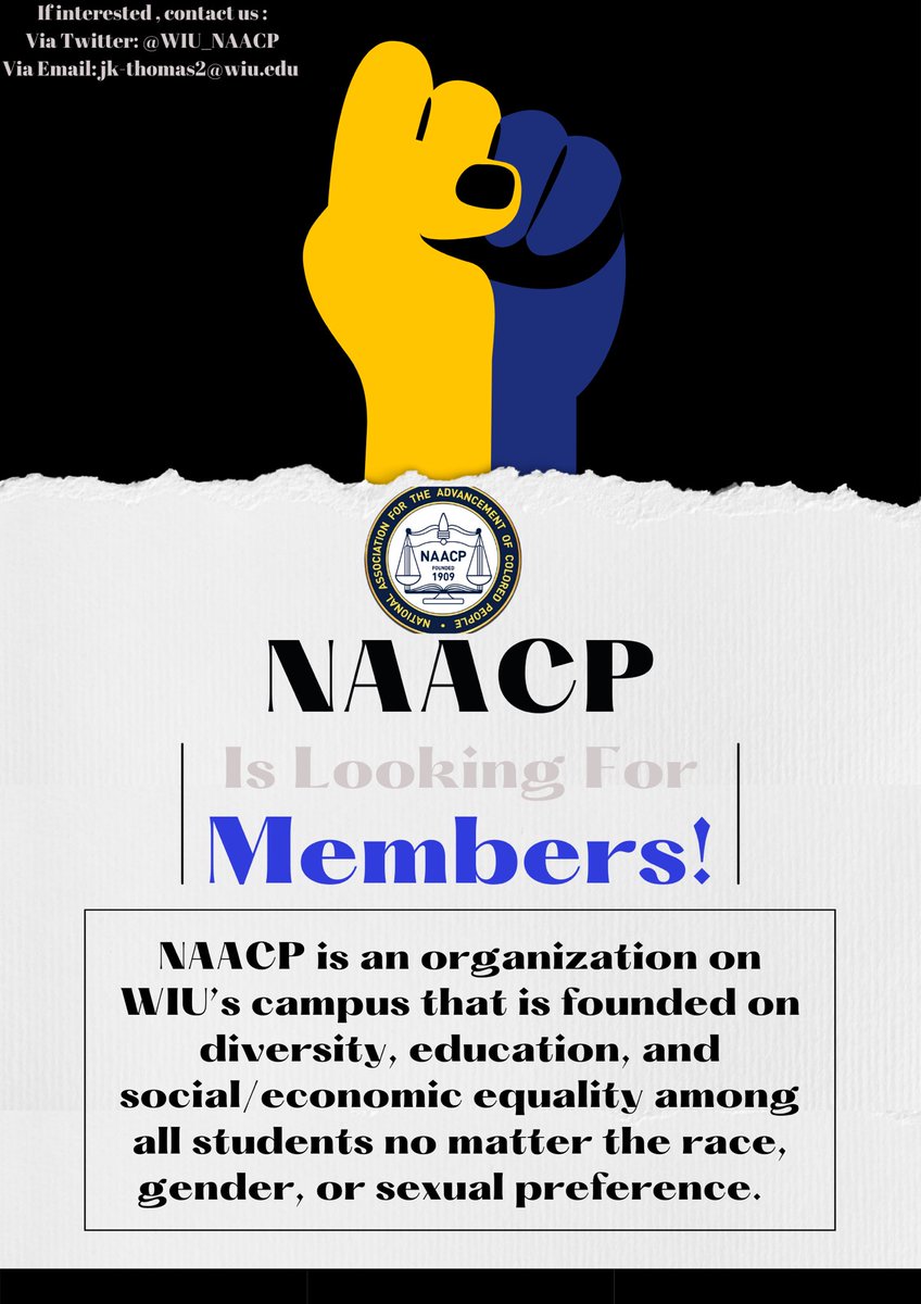 WIU NAACP tweet media