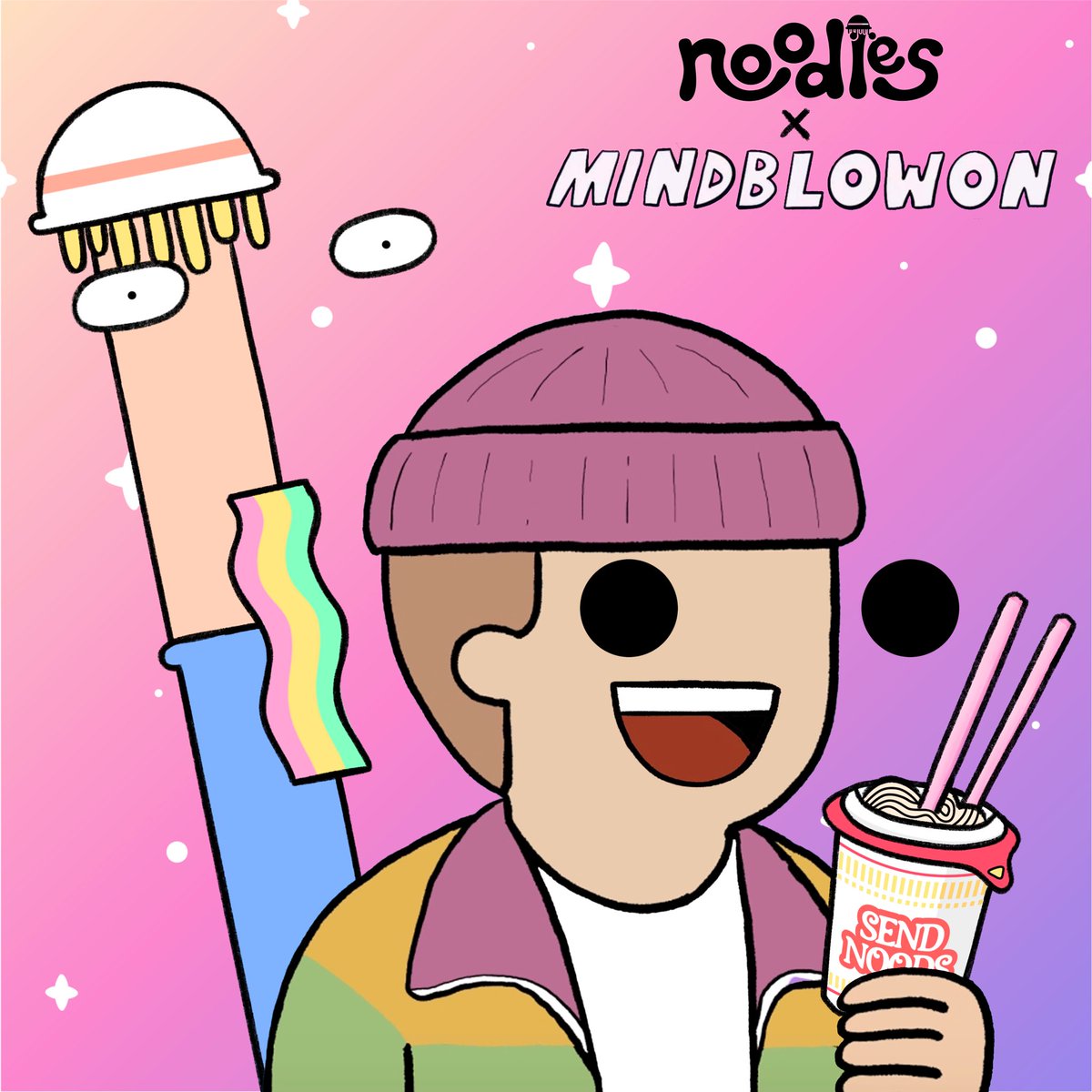 We're giving away x5 AL spots to @MindblowonNFT

1. Follow @noodles_NFT &amp; @MindblowonNFT
2. RT + Like ❤️
3. Tag your squad! 🤝

✨48 hours✨