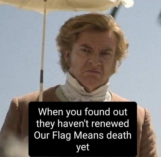 ApocalypsePlow's tweet photo. #RenewOurFlagMeansDeath #OurFlagMeansDeath #StedeBonnet #blackbeard #blackbonnet https://t.co/wZs975f4xZ