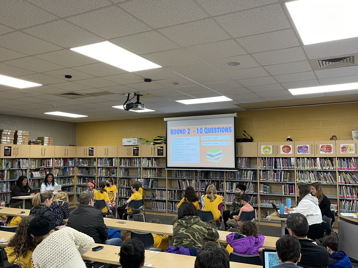 SarahCain203's tweet image. Elmwood Battle of the Books teams held a mock competition today. Their enthusiasm for the books they read was amazing. I am so impressed by these Eagles! Thanks to our teacher leaders! @SarahStock19 @missiovinelli @mrs_sippel203 @MsGetzin