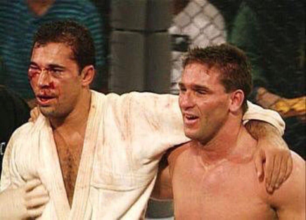 MMAHistoryToday's tweet photo. Apr7.1995

Ken Shamrock &amp; Royce Gracie fight to a 36 minute draw at UFC 5.

This still stands as the longest fight in UFC history. https://t.co/mLRWtsEzSw