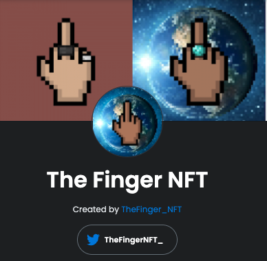 FingerMafia's tweet photo. @farokh First OmniNFT @farokh. @TheFingerNFT_  transcends time, language and private discord communities. 1 finger will unite us all. https://t.co/4sTv2qLLmV