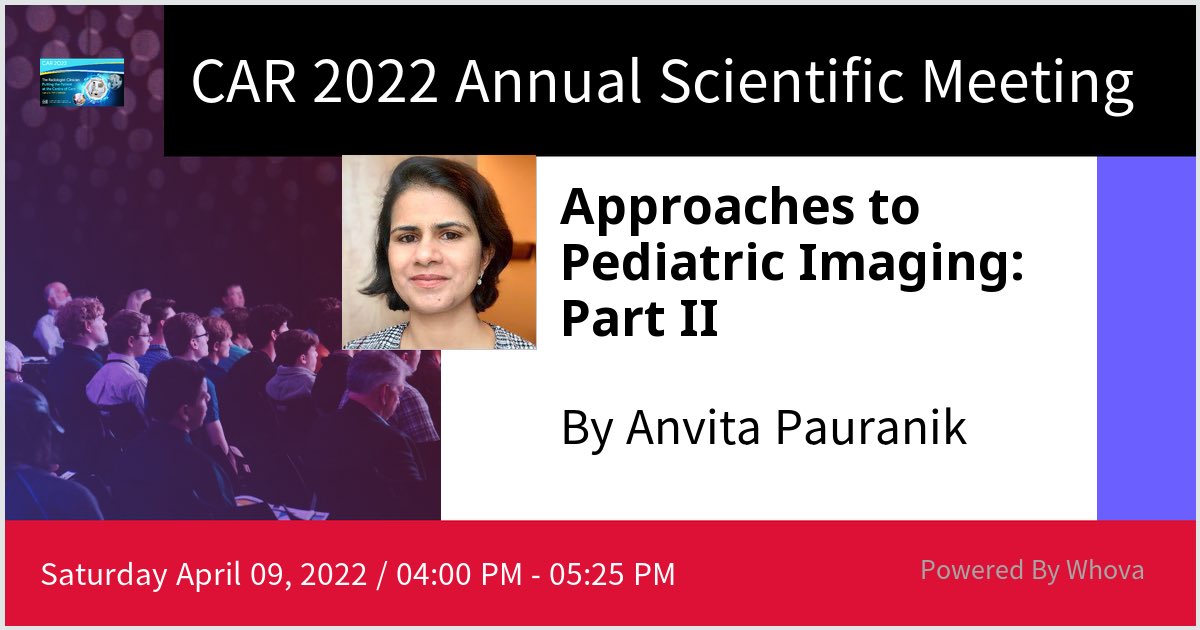 Looking forward to presenting at #CAR2022 Annual Scientific Meeting this Saturday!
