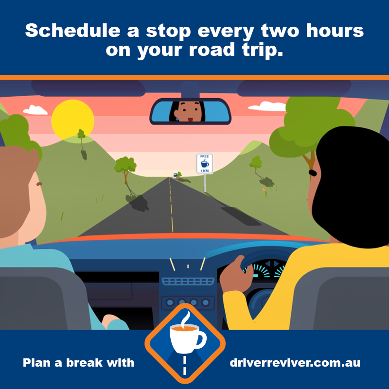 DriverReviverAU's tweet photo. With only a week until the Easter long weekend, make sure you visit https://t.co/MH9W5JW2Ru to plan breaks at Driver Reviver sites on your road trip. 
Stop, Revive, Survive. https://t.co/MWJAYrfJPC