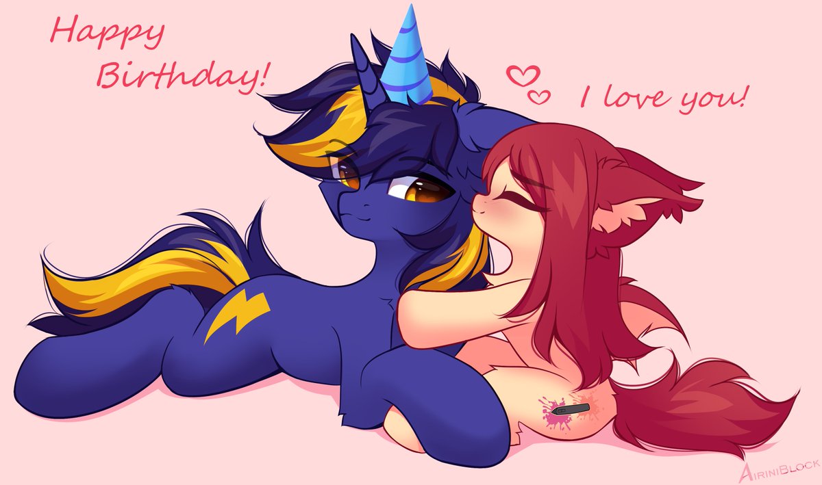 airiniblock's tweet photo. Happy Birthday my love, my sunshine, my best pony!❤✨
I really love you so much @RcfVajr
 and can't wait to see you again! (｡^ω^｡)ﾉ♡ https://t.co/RYUqZ7YYi3