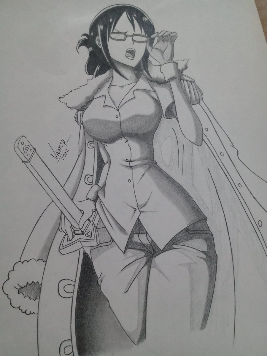Vicrosp_'s tweet photo. Otro más...#tashigi 
#ONEPIECE #anime #sketch #traditionalart #drawing https://t.co/vOmQujxgvE