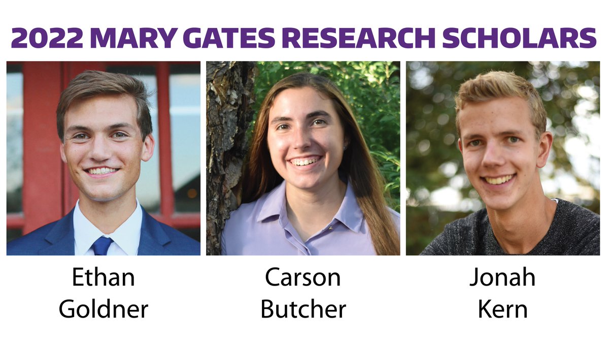 coledeforest's tweet photo. Huge congrats to @ethan_goldner (@UWChemE undergrad mentored by @IKopyeva), Carson Butcher (@UWBiology undergrad mentored by @BrizziaMunoz), &amp; Jonah Kern (@UWBioE undergrad mentored by @rossbreth) for their selection as 3 of this year's @UW Mary Gates Research Fellows! So proud! https://t.co/UEE508iuWp