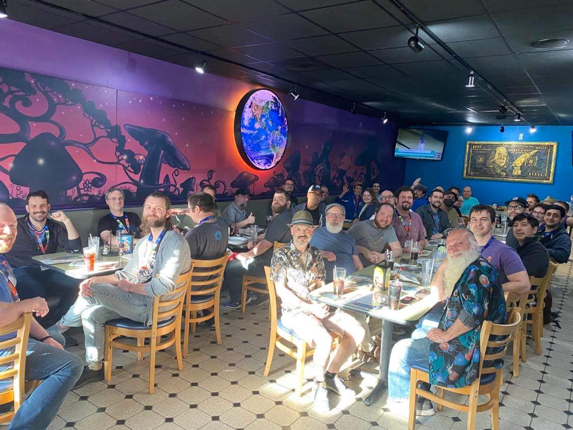 Kicked off #protoATL 2022 with our meet and greet dinner. Great pizza, and a bunch of great people! This is just the Thursday crowd. Tomorrow is gonna be ridiculous!