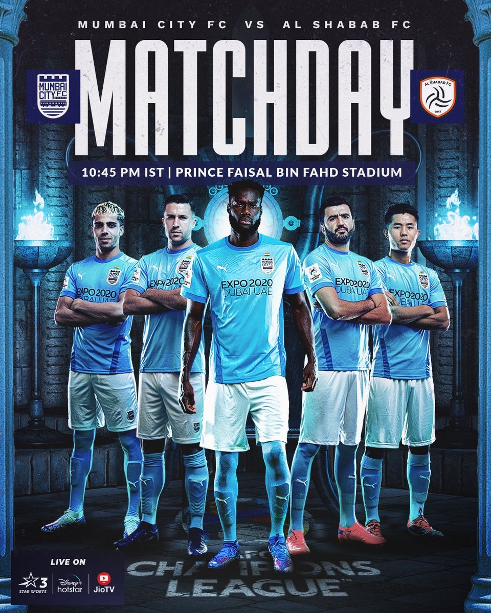 MumbaiCityFC's tweet photo. The wait ends here, Mumbai..

Our Champions League journey begins 𝐭𝐨𝐧𝐢𝐠𝐡𝐭 💫

#IslandersInAsia #ACL2022 #AamchiCity 🔵 @TheAFCCL https://t.co/6Yk97MAn07