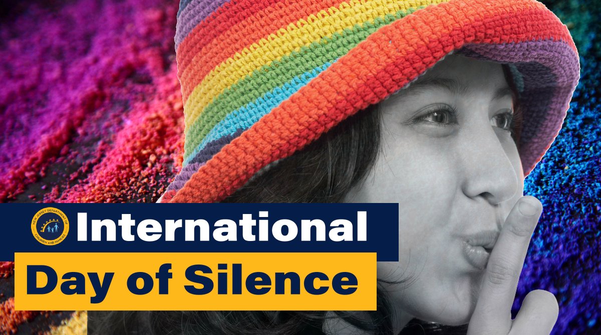 Today is International Day of Silence.

Students all over the world vow to remain silent today to shine a light on and protest the discrimination and bullying that #LGBTQIA people face everyday. 

➡️Learn how to take part: glsen.org/day-of-silence