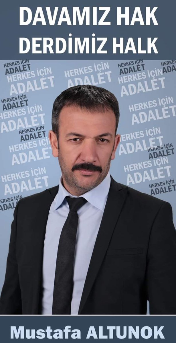 Herkes İçin Adalet 

*Davamız Hak, Derdimiz Halk* 

'Mustafa Altunok'
(Siyasetçi)