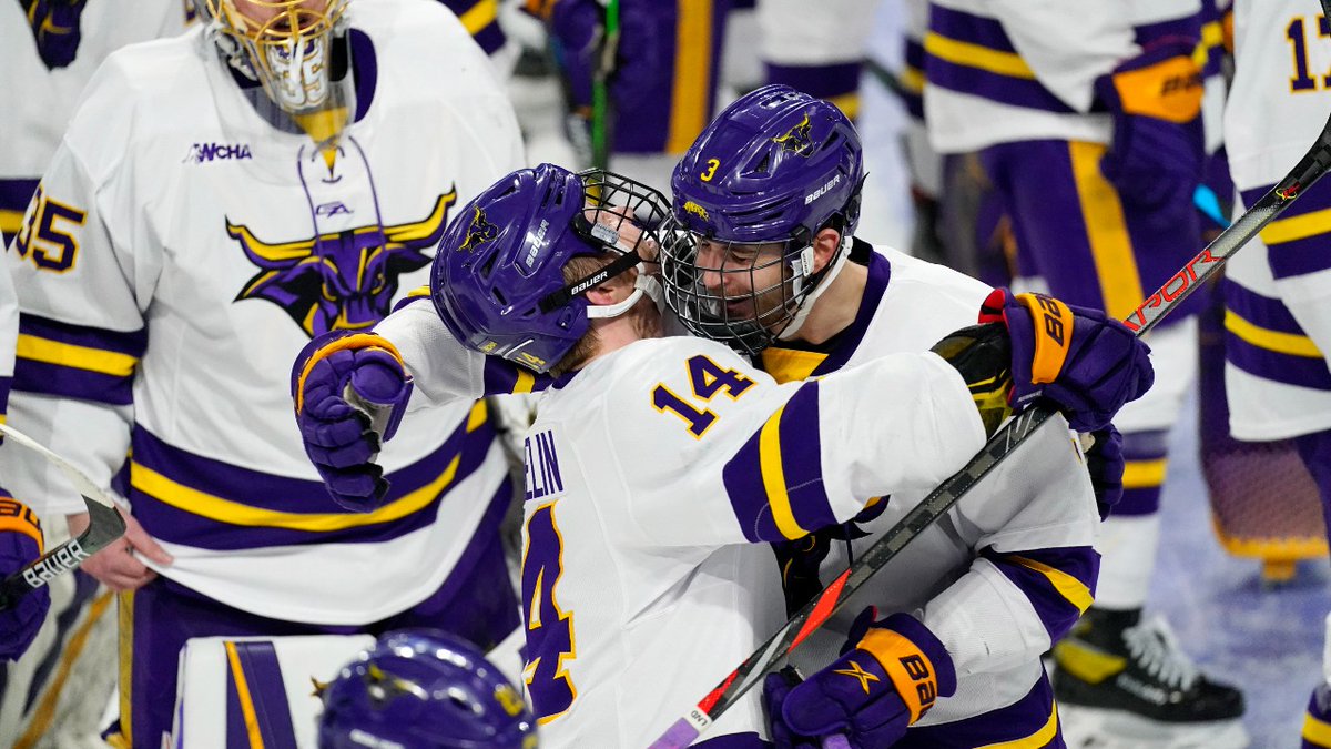 EPRinkside's tweet photo. Minnesota State will play in their first ever NCAA championship game on Saturday after a commanding 5-1 win over Minnesota.

@twolinepass on how the Mavs pulled it off, and their upcoming match against Denver...

And it's 🔓 on Rinkside!

🔗: https://t.co/PrBLD3400G https://t.co/2QHLOcK08v