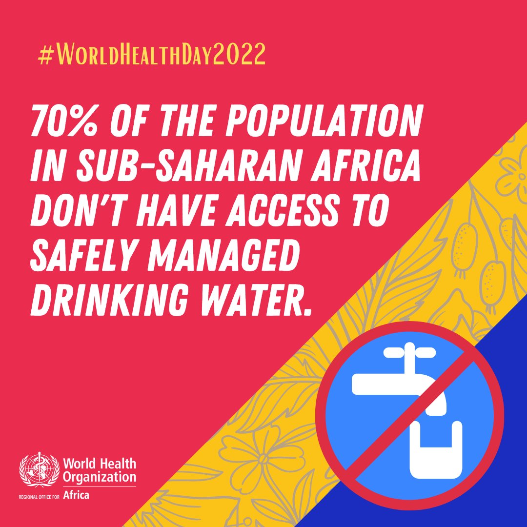 Protect water sources by preventing sewage, waste and chemicals from entering our lakes, rivers, or groundwater. 

#WorldHealthDay2022
#HealthierTomorrow