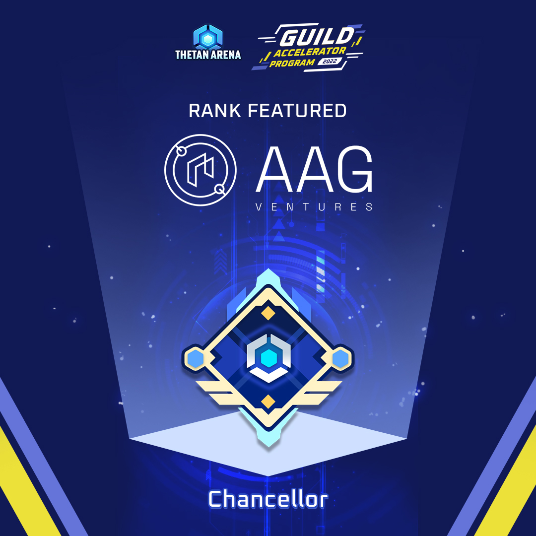 Congratulations, AAG Ventures <a href="/aag_ventures/">aag_ventures</a>, on becoming the Chancellor of the Guild Accelerator Program.

💠 AAG Ventures is the creator of Achip &amp; Achair Guild, one of the fastest-growing gaming guilds in the Play-To-Earn sector with more than 2,000 scholars across the globe.