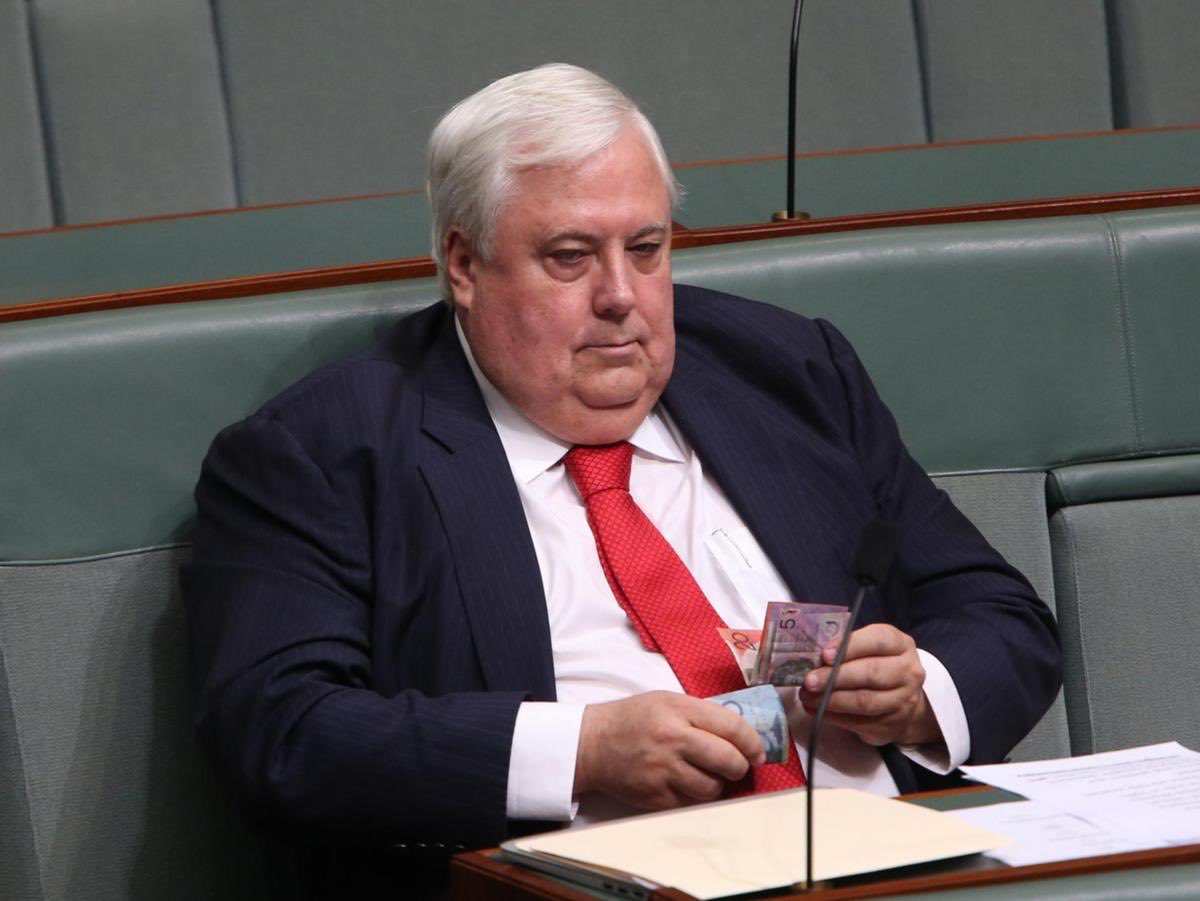 Refused to pay his mine workers properly but happy to splash millions on election signage. Then when court made him pay, he made them all sign  non-disclosure docs to not ‘disparage’ him. 
So much for freedom of speech. 

#clivepalmer #freedumb #uap #auspol #towkes