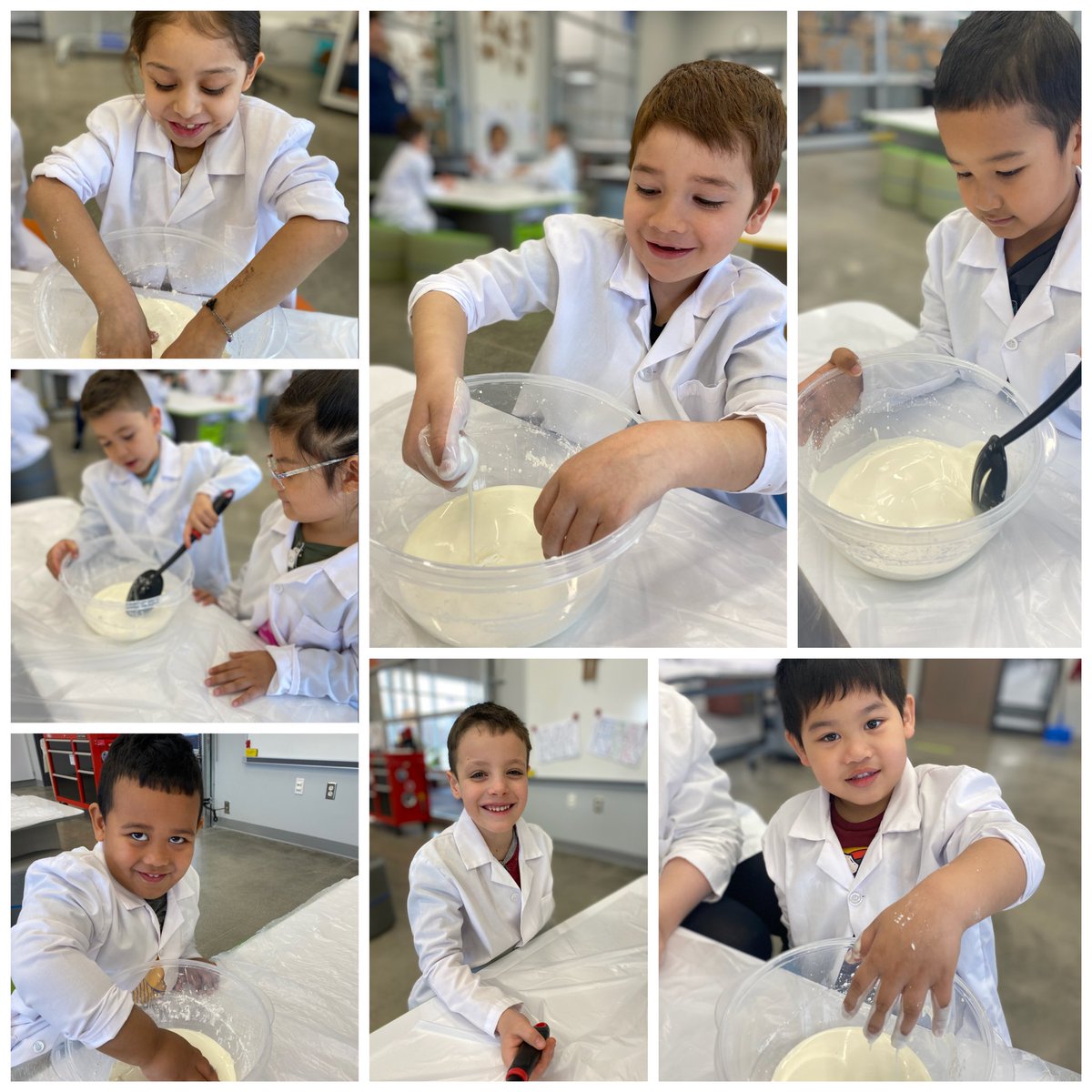 JBDrey's tweet photo. Our Tiny Tornado Scientist are continuing to make predictions and test corn by-products with our friends from @FarmBureau Watch out for these future scientist! ππͺ#TheEES #TinyTornadoes #AmericasSchool #KinderSTEM #LabCoatDay #AgInTheClassroom https://t.co/SGJ8qek2SP
