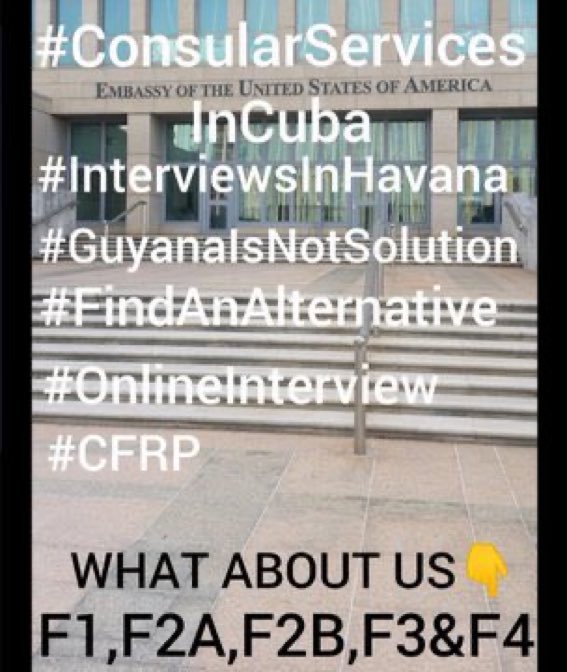 YeniferCarmena2's tweet photo. #ConsularServicesInCuba 
@SecBlinken 
@POTUS 
@USEmbCuba 
@StateDept
#InterviewInHabana https://t.co/j04NK35Ew2 https://t.co/HTtJUHATWJ