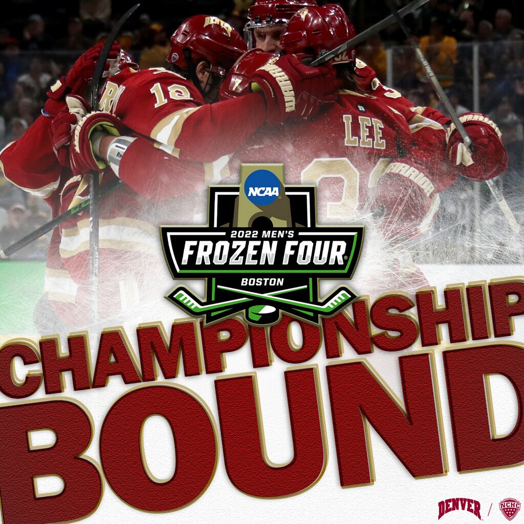 Best Saturday of the year coming if you ask us

Let’s go for No. 9  🏆

#FrozenFour #PioneerTogether